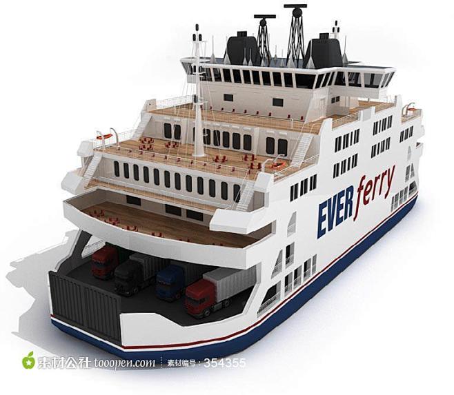 交通工具船高清3d模型轮船模型游艇模型