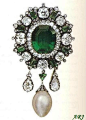 Italian Royal Jewels: Queen Margarita of Savoy Emerald Brooch