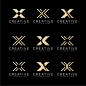 set of initial letter x logo design vector - MasterBundles