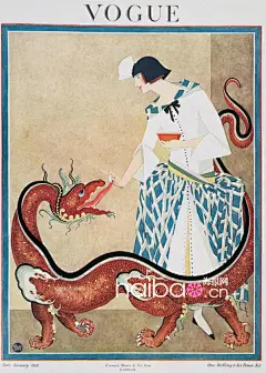 100年前的《Vogue》你看过吗？早期英国版《Vogue》杂志手绘插画欣赏，来一场时尚的复古之旅吧！