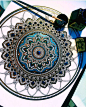 Intricate Mandalas Gilded with Gold by Artist Asmahan A. Mosleh