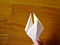 百合花的折纸图解 六瓣百合花的手工折纸教程