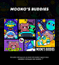 MOONO‘S BUDDIES | 暖雀网-吉祥物设计/ip设计/卡通人物/卡通形象设计/卡通品牌设计平台