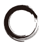 中国风古风水墨毛笔圆圈圆环边框透明免抠PNG图案 PS设计素材 (187)