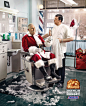 Snickers Holiday Ad : Markku continued his collaboration with BBDO and Snickers on this Holiday themed ad. This new installment of the "You're not you when you're hungry" campaign features a freshly shaved Santa Claus at a classic barbershop