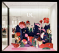 Illustration campaign for fashion brand Urban Revivo : Campaign illustrations for Chinese New Year celebrations in the Year Of The Rooster 2017. The master visuals and patterns sparked life into window displays and installations, packaging and in-store de