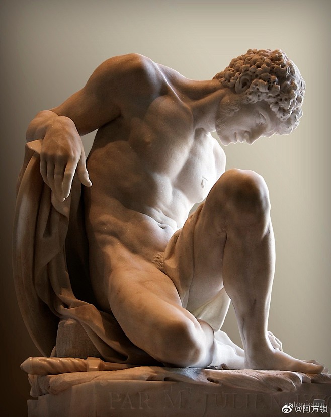 疲惫的角斗士 

法国新古典主义雕塑家皮...