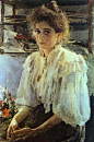 俄罗斯肖像画家瓦伦丁·亚历山德罗维奇·谢洛夫(Valentin Alexandrovich Serov)油画作品(13)