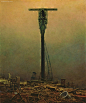Zdzisław Beksiński 诡异恐怖的绘画艺术 超现实主义 诡异 油画 梦 手绘 噩梦 