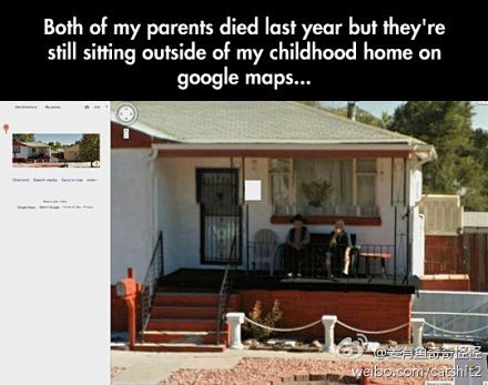 我的父母在去年双双去世了，但是在谷歌地图...