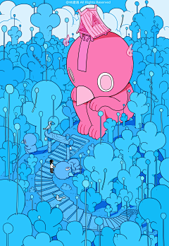 Tm的早晨采集到C-插画灵感-林遭遇