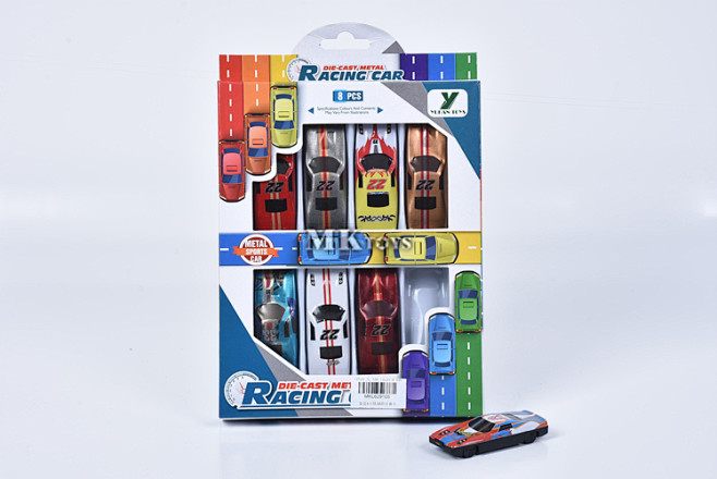car8pcs窗盒8只铁制滑行赛车mktoys美佳玩具品类齐全的中国玩具出口商