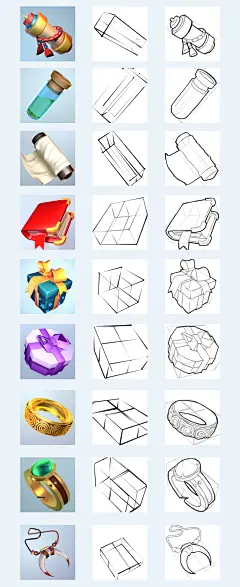 C4D 软件在游戏图标上的尝试，总体来说效率还算比较高