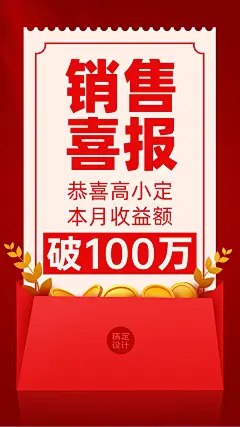 喜报业绩表彰个人表彰贺信
