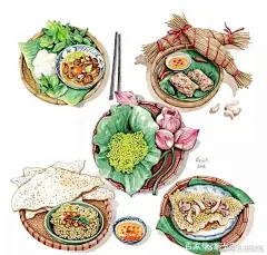 越南插画师“Lerin”的越南美食插画，看起来就很想吃，越南美食会有点酸辣，很是开胃。而这个插画师的作品，以浓淡深浅的色彩，细腻温柔的笔触栩栩如生的展现了越南美食的魅力。越南米线、肉粽还有虾饼，样样都是美味。 2洛阳·洛阳涧西区 ​​​​