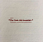 This may contain: the title for'the dark - felt beautiful,'written in red on white paper