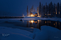 Emerald Lodge In a Snowy Night