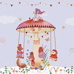 恒丰插画卡通儿童房壁纸男孩女孩卧室墙纸无纺布欧式定制墙布壁画-tmall.com天猫
