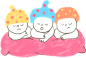 Crayon Triplet Babies
