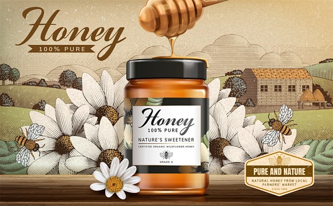 蜂蜜制品海报