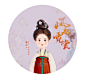 《风起霓裳》Q版头像_爻山__插画师作品_涂鸦王国gracg.com