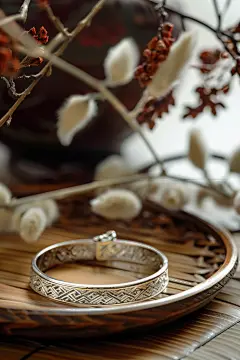 银饰品专卖店纯银手镯定制