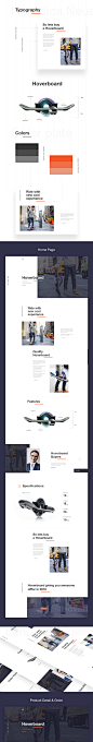Hoverboard Landing Page Concept on Behance