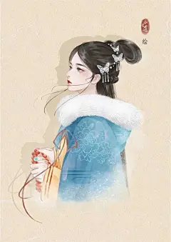 古风 插画古风旗袍女 古风女生壁纸
