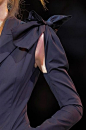 袖口设计  袖子设计Sleeve to bodice, connecting bow feature - interesting garment details for fashion design // Yohji Yamamoto SS14