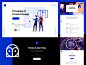 InVision - Design Education Web Portal 插画 插图 扁平 web 网页 