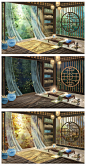 场景练习-一个小书房_樗里一桥__插画师作品_涂鸦王国gracg.com