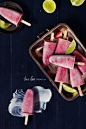 Roasted strawberry, Coconut, & Lime Icy Pops | Two Loves Studio