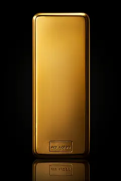 保值的大块黄金块金条摄影图片