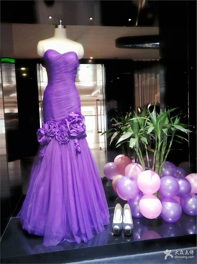 紫色婚纱礼服  #婚纱礼服# #优雅# ...