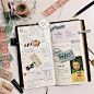 来自马来西亚92年女生做的旅行手账日记本，风格简单清新又很有爱，以后一定是本珍贵的青春纪念册 ｜ins:wenyea