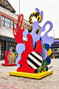 Seaport District Sea Sculptures : A seascape of sculptures in a historic New York City district.In celebration of the 2019 summer season at South Street Seaport, The Seaport District approached us to create a large scale series of sculptures to liven the 