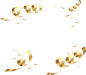 金箔 螺旋 飘带 装饰元素免抠png图片壁纸