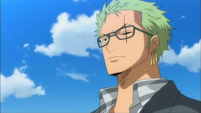 索大戴眼镜真是帅死了啊海贼王