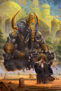 印度神话-象头神·犍尼萨：象头神犍尼萨为印度教及印度神话中的智慧之神、破除障碍之神。他是湿婆神和雪山神女帕尔瓦蒂的精神之子。