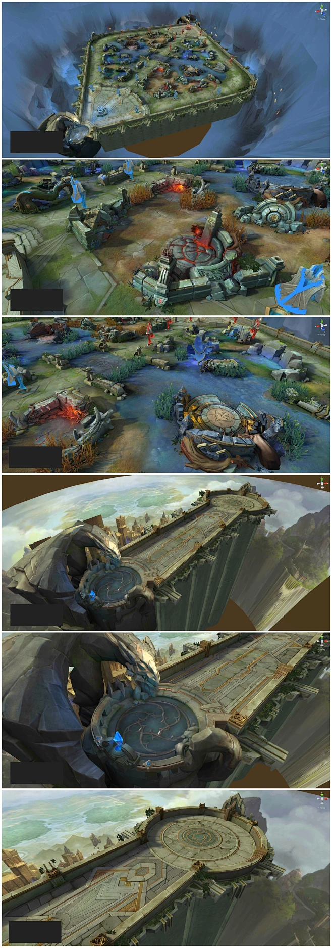 王者荣耀地图场景 Unity3d/U3D场景 PVP对战地图 moba手游手绘3D模型 3dmax源文件 游戏美术素材 CG原画设定参考 王者 ...