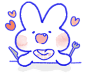 lovely mongmong 1 – LINE Stickers | LINE STORE : cute rabbit, lovely mongmong's