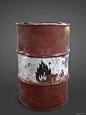 Flammable Barrel, Brandon D. : An asset I modeled, textured, and shaded for a larger scene I'm currently working on in my spare time.