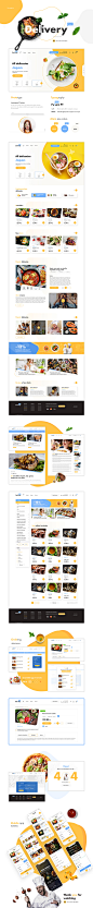Web Design  store web site shop Adaptive delivery Food  portal UI ux