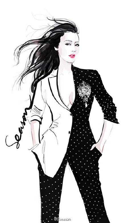 #时尚# #插画#-- 《@时尚芭莎 》...