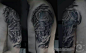 #机械纹身##纹身##欧美纹身##刺青##黑灰纹身##上海纹身##tattoo##上海伯乐刺青作品##机械臂#