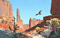 Arches Plein Air, Mike McCain : A study of the Park Avenue view at Arches National Park! Composition, shape and color onsite, with a refinement pass later._场景原画2 _T20191027 ?yqr=undefined# _速途_T20191027 