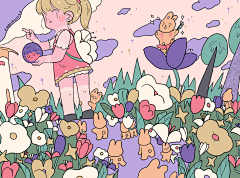 三千眼采集到插画视觉
