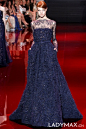 黎巴嫩设计师Elie Saab 2013秋冬高级定制秀紫
