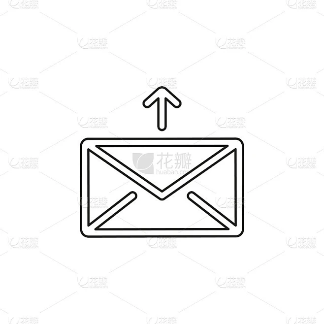 Send mail vector icon素材-花瓣网