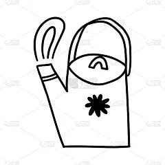 手绘涂鸦水壶。可爱的有盖子和把手的茶壶。早晨例行公事。矢量插图孤立的白色背景